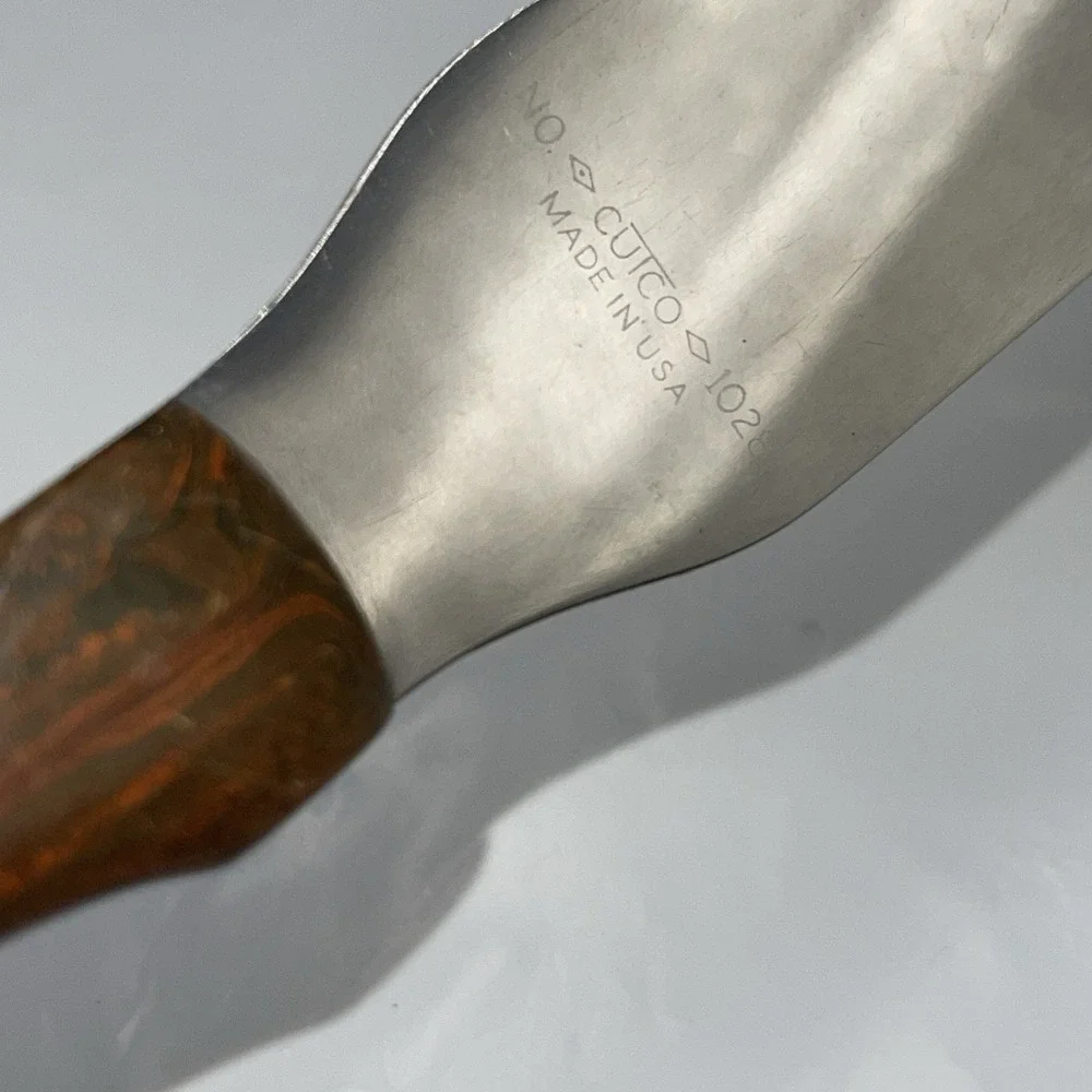 Cutco Vintage No. 1028 Cake Icing Spatula‎ Spreader Knife Classic Brown Handle